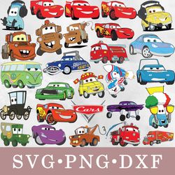 Disney Cars svg, Disney Cars bundle svg, png, dxf, svg files for cricut, movie svg, clipart