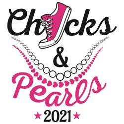 Chucks and Pearls 2021 Svg, Trending Svg, 2021 Svg, Chucks and Pearls Svg, Madam Vice President SVG, Kamala Harris SVG,