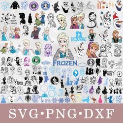 Frozen svg, Frozen bundle svg, png, dxf, svg files for cricut, movie svg, clipart