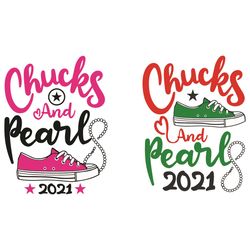 Chucks and Pearls 2021 Svg, Trending Svg, 2021 Svg, Chucks and Pearls Svg, Madam Vice President SVG, Kamala Harris SVG,