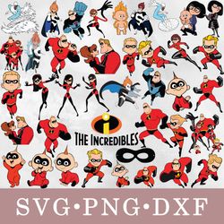Incredible svg, Incredible bundle svg, png, dxf, svg files for cricut, movie svg, clipart