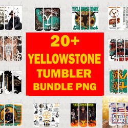 20 Yellowstone Tumbler Wrap Bundle Png , Beth Dutton Tumbler Png , Yellowstone Png, Dutton Ranch Png Digital Download