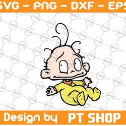 dil pickles rugrats svg, png, dxf, cricut, silhouette cut file, instant download