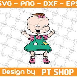 lil deville rugrats svg, png, dxf, cricut, silhouette cut file, instant download