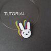 Rainbow bunny pin polymer clay tutorials.jpg