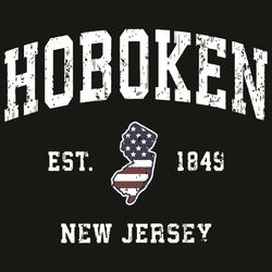 Hoboken Est 1845 New Jersey Svg, Trending Svg, Hoboken Svg, New Jersey Svg, 1845 Svg, United State Svg, Hoboken City Svg