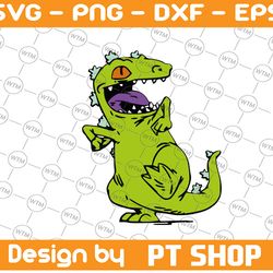 reptar rugrats svg,png, dxf, cricut, silhouette cut file, instant download