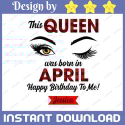 this queen april girl png, april birthday png, lips png, women born in april, leopard png