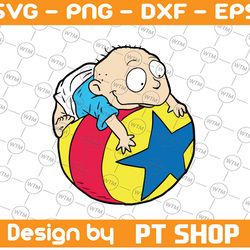 tommy pickles rugrats svg, png,eps, dxf, cricut, silhouette cut file, instant download