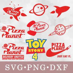 pizza planet svg, pizza planet bundle svg, png, dxf, svg files for cricut, movie svg, clipart