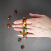 Polymer clay jewelry tutorial, Bracelet beads friend, Multi colored bracelet.jpg