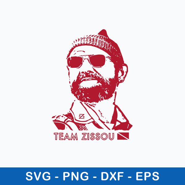 Team Zissou SVG The Life Aquatic SVG Bill Murray SVG Funny Scuba Diving SVG PNG DXF EPS File.jpeg