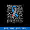 Type 1 Diabetes Grey And Blue Ribbon Typography Svg, Png Dxf Eps File.jpeg