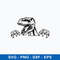 Tyrannosaurus Rex Dinosaur Svg, Png Dxf Eps File.jpeg