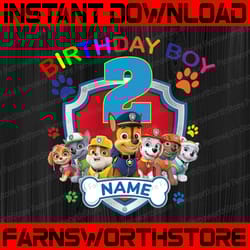 paw patrol chase birthday png, paw patrol birthday png family custom age and name birthday custom gift raglan kids famil