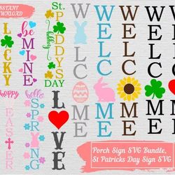porch sign svg bundle - mega bundle svg, png, dxf, files for print and cricut