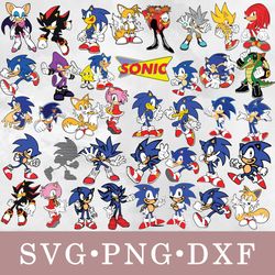 sonic svg, sonic bundle svg, png, dxf, svg files for cricut, movie svg, clipart