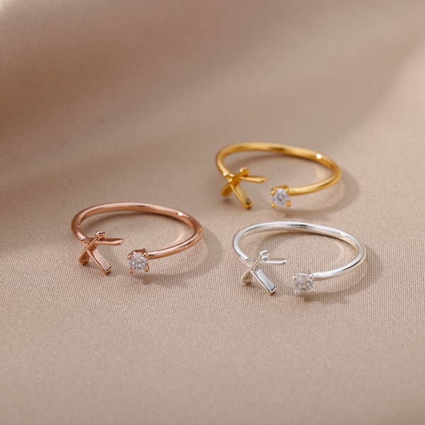 Initial Rings for women personalized letters name monogram s | Inspire ...