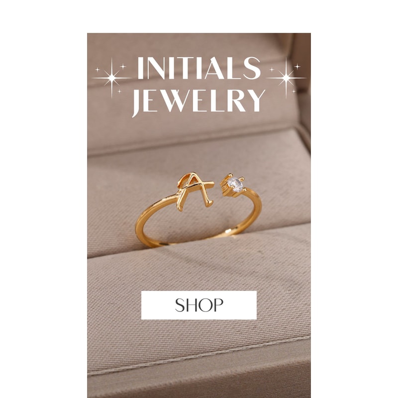 Initial Rings for women personalized letters name monogram s | Inspire ...