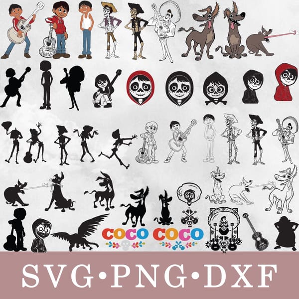 Coco svg, Coco bundle svg, png, dxf, svg files for cricut - Inspire Uplift