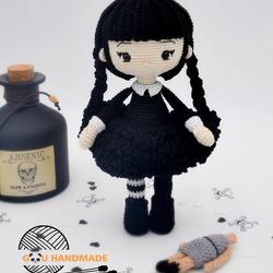Crochet Kit WEDNESDAY Amigurumi Doll DIY Supplies