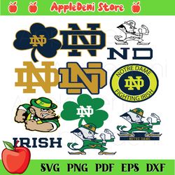 fighting irish logo bundle file svg, sport svg, sport fans svg, sport lover svg, sport logo team svg, fighting irish svg