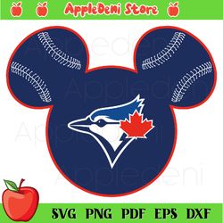 toronto blue jays baseball mickey mouse disney svg, sport svg, disney svg