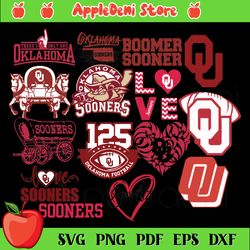 Oklahoma Sooners Svg, NCAA, Svg, Bundle, Sport, Cricut File, SVG