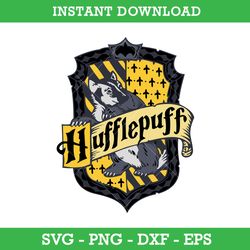 Hufflepuff House Emblem Svg, Harry Potter House Crest Svg, School Of Magic House Crest Svg, Instant Download