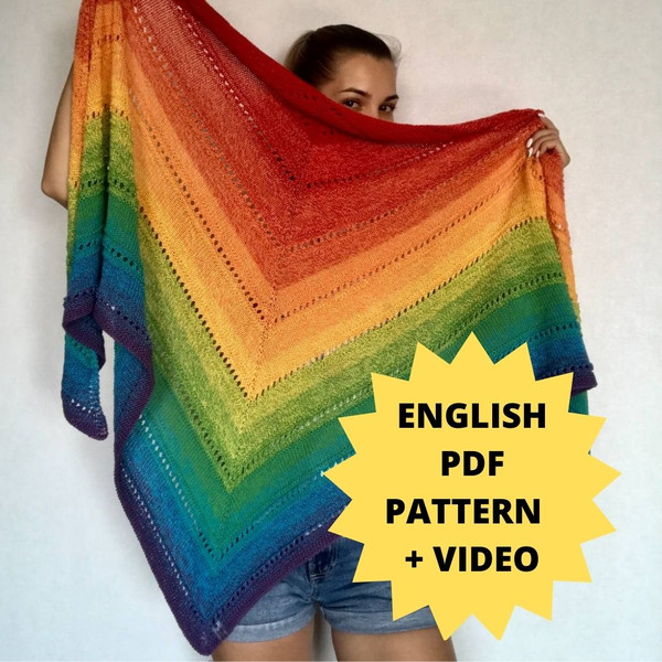 Rainbow-Triangular-Shawl-knitting-pdf-pattern