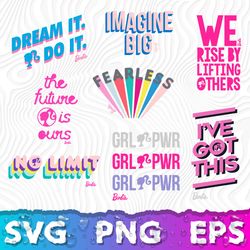 Barbie Quotes SVG, Barbie Clipart, Barbie Logo SVG, Barbie Cricut