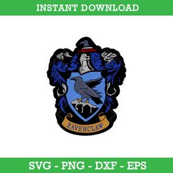 Ravenclaw Crest  Svg, Harry Potter House Crest Svg, School Of Magic House Crest Svg, Instant Download