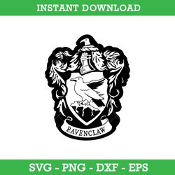 Ravenclaw Crest Outline Svg, Harry Potter House Crest Svg, School Of Magic House Crest Svg, Instant Download
