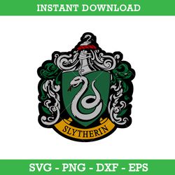 Slytherin Emblem Svg, Harry Potter House Crest Svg, School Of Magic House Crest Svg, Instant Download