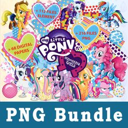 my little pony png, my little pony bundle png, cliparts, printable, cartoon characters