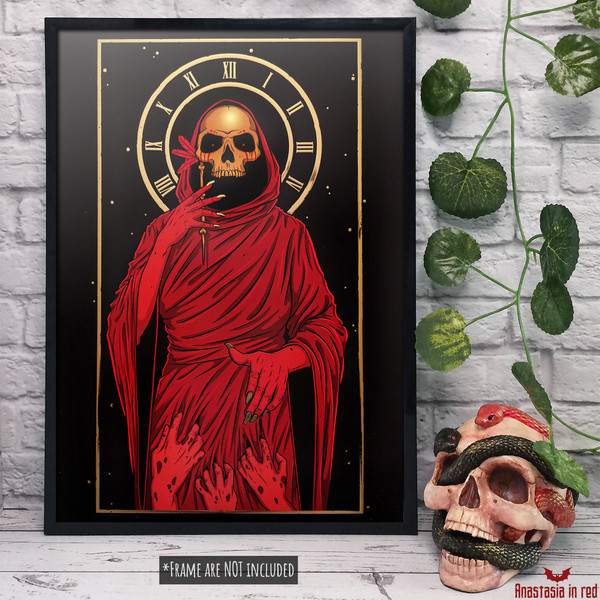 The Mask of the Red Death art print