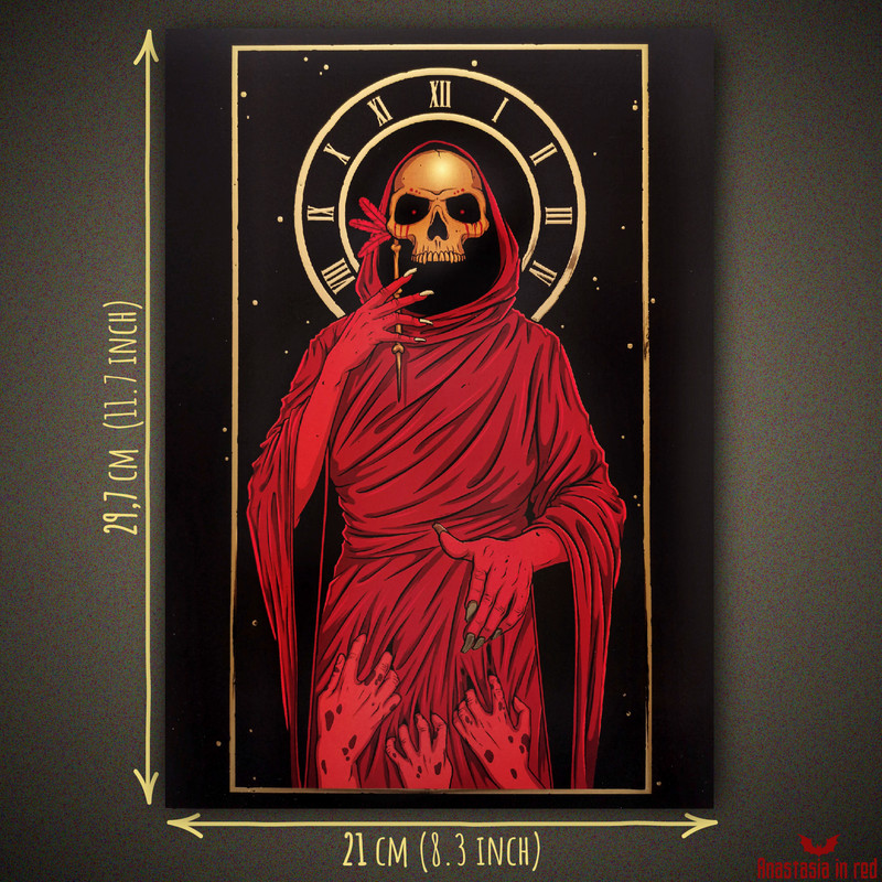 The Mask of the Red Death art print