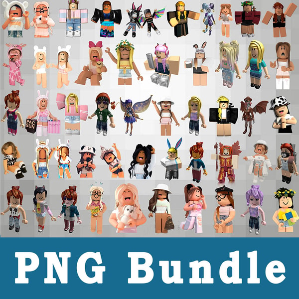 Roblox Girls Png, Roblox Girls Bundle Png, cliparts | Inspire Uplift