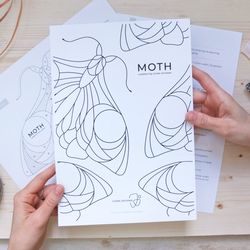 MOTH Suncatcher | DIGITAL DOWNLOAD Stained Glass Pattern