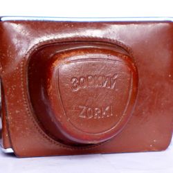 Zorki-10 genuine hard case bag with strap leather rangefinder camera KMZ USSR