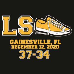 LS Shoes Gainesville Fl December 12 2020 37 34 Svg, Sports Svg, LSU Svg, LSU Tigers Svg, LSU Football Svg Team, LSU Cham