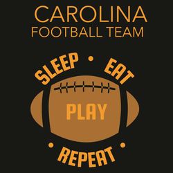 Carolina Football Team Sleep Eat Play Repeat Svg, Sport Svg, Carolina Football Team Svg, Carolina Football Fans Svg, Car