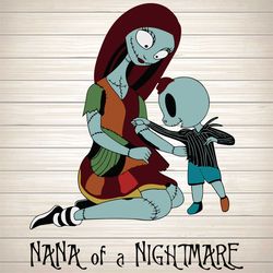 nana of a nightmare, jack skellington svg, png dxf eps download files