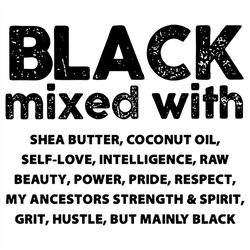 black mixed with svg files for silhouette, files for cricut, svg, dxf, eps, png instant downloadl