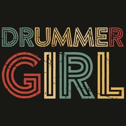 drummer girl svg, trending svg, drummer girl svg, drummer girl retro vintage, drumming svg, drumming musician percussion