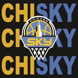 Chisky Chicago Sky Svg, Sport Svg, Chisky Chicago Sky Basketball Svg, Chisky Chicago Sky Logo Svg, Chisky Chicago Sky Fa