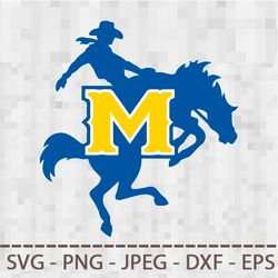 mcneese state cowboys svg png jpeg dxf digital cut vector files for silhouette studio cricut design
