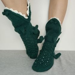 Crocodile socks, funny socks, original gift