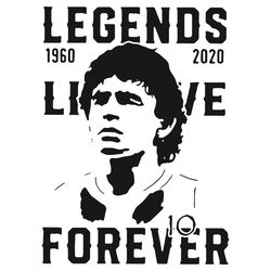 Rip Maradona Diego Argentina Soccer 1960 2020 Svg, Trending Svg, Legends Live Forever Svg, Maradona Diego Svg, Rip Marad