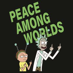 Peace Among Worlds Svg, Trending Svg, Rick And Morty Svg, Rick Sanchez Svg, Morty Svg, Rick Peace Svg, Peace Svg, Worlds